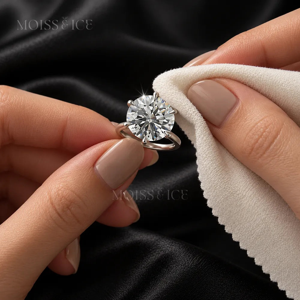 showing the hardness and durability of lab-grown diamonds for an engagement ring