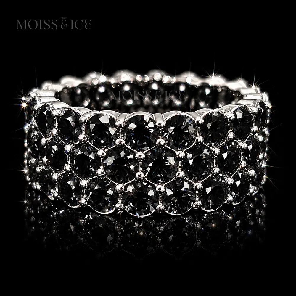 Men's Black Moissanite Eternity Ring -The KAAMUK Black by Moiss Ice Canada