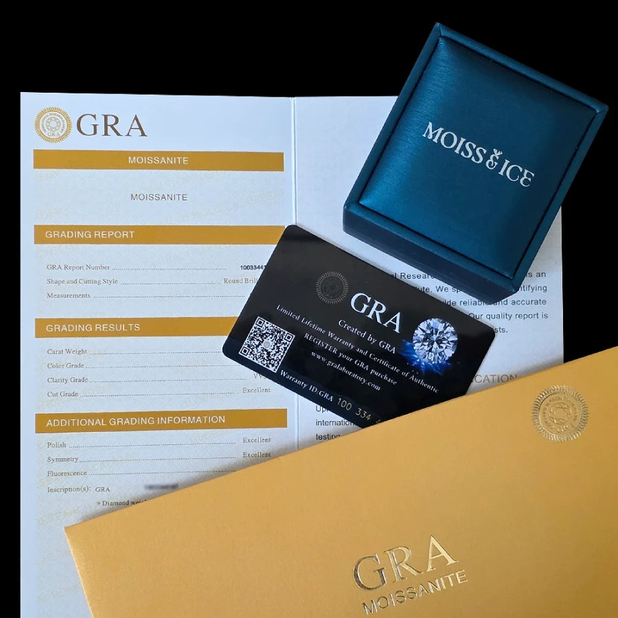 Official GRA Certificate Report & Warranty Card included - MOISS & ICE CANADA