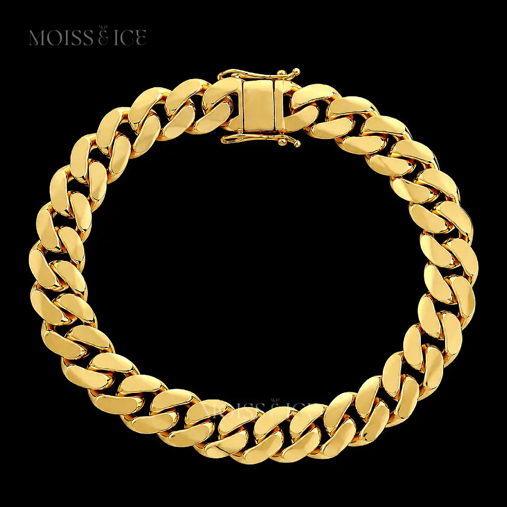 Gold Cuban Link Bracelet from Moiss and Ice Canada - for men