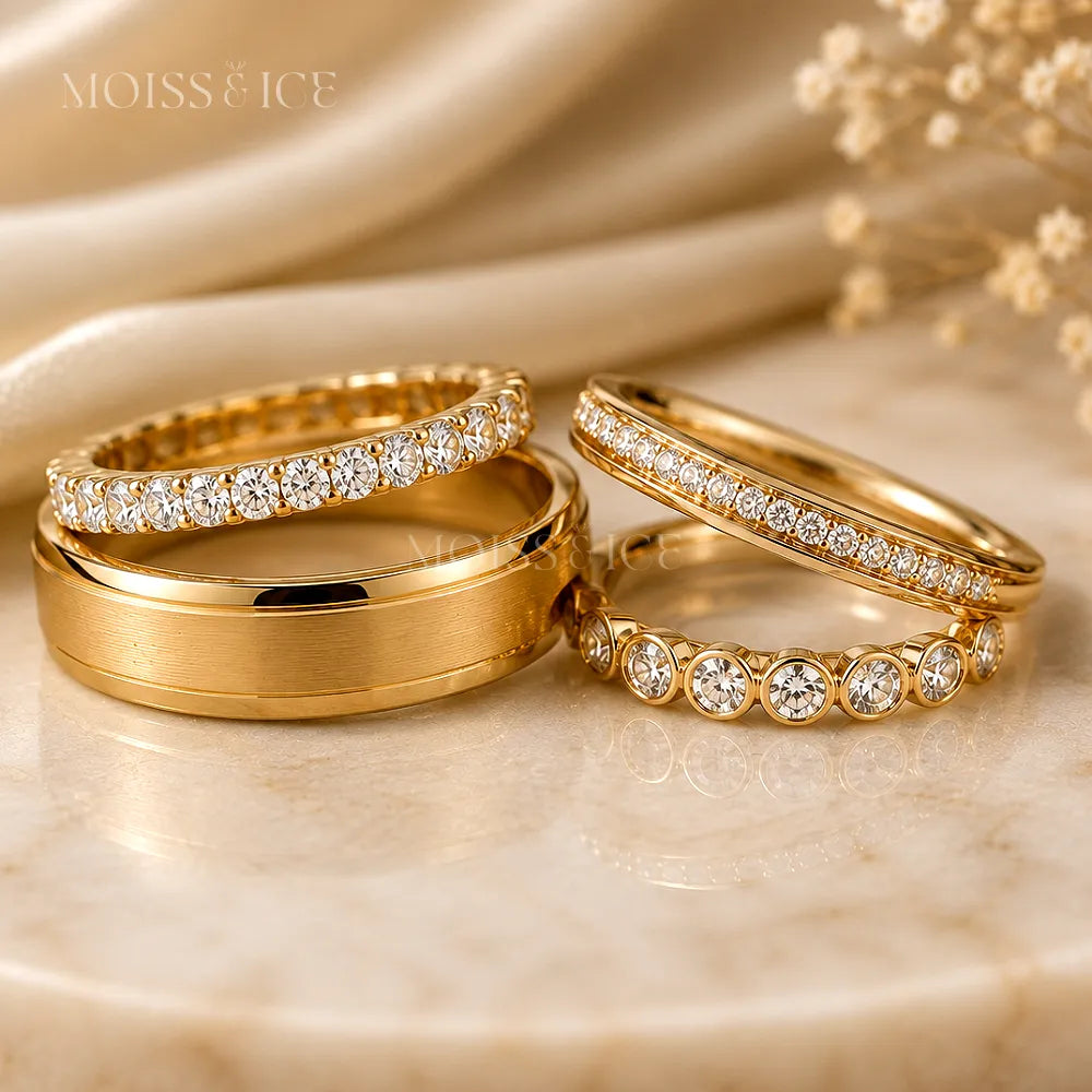 Wedding Bands for Anniversaries and Milestones celebrations by Moiss and Ice Canada