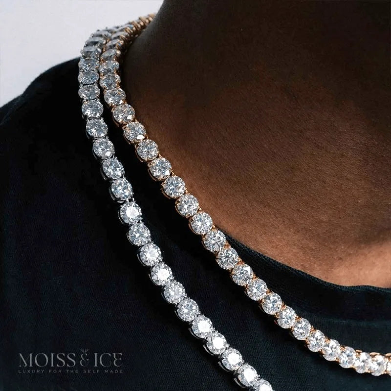 premium moissanite tennis chains for men