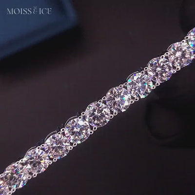 5mm Moissanite Tennis Bracelet show in white gold by Moiss and Ice Canada